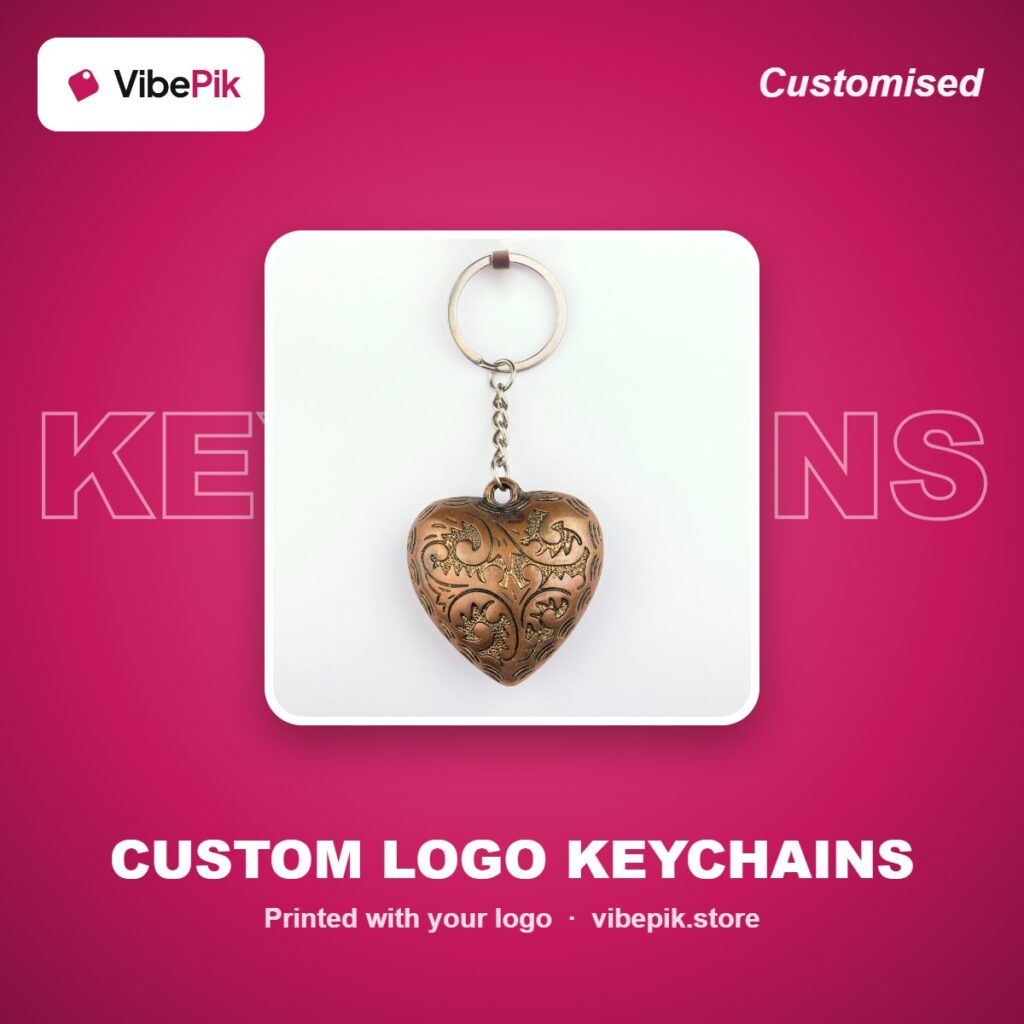 Custom Logo Keychains printed with your logo – VibePik