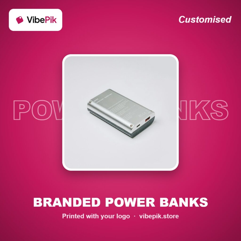 Branded Power Banks printed with your logo – VibePik