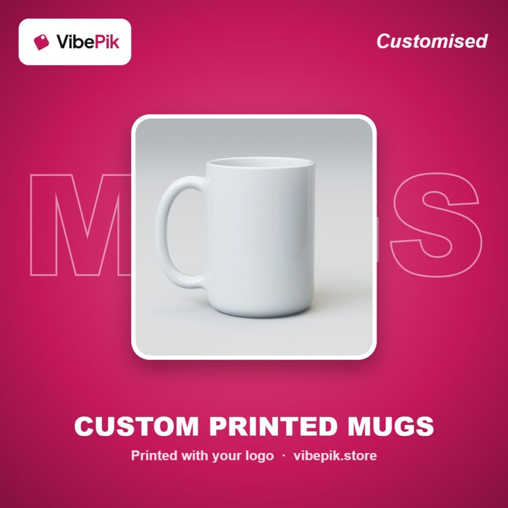 Custom Printed Mugs printed with your logo – VibePik